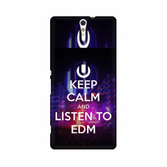 Keep Calm And Listen To EDM Mobile Cover For Sony Xperia C5