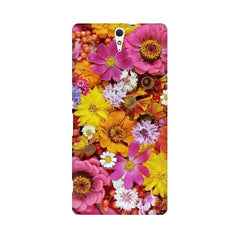 Colorful Flowers Background Mobile Cover For Sony Xperia C5