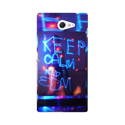 Keep Calm And EDM Mobile Cover For Sony Xperia M2 S50h