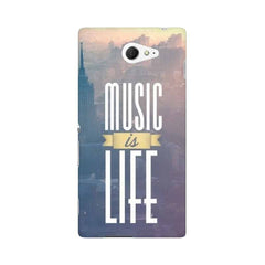 Music is Life Mobile Cover For Sony Xperia M2 S50h