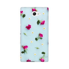 Floral Background Mobile Cover For Sony Xperia M2 S50h