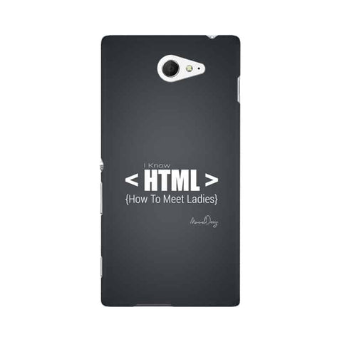 HTML Mobile Cover For Sony Xperia M2 S50h