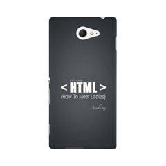 HTML Mobile Cover For Sony Xperia M2 S50h