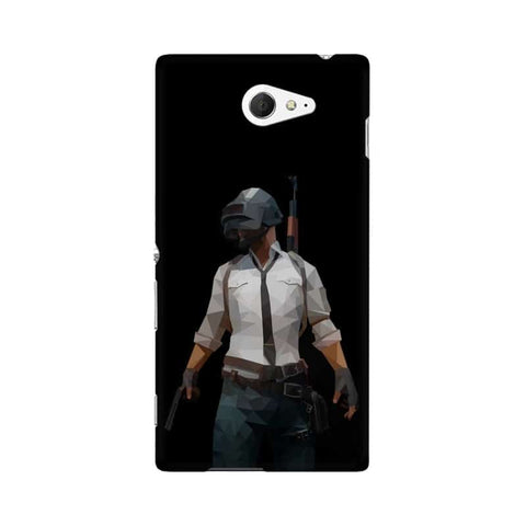 PUBG Printed Mobile Cover For Sony Xperia M2 S50h
