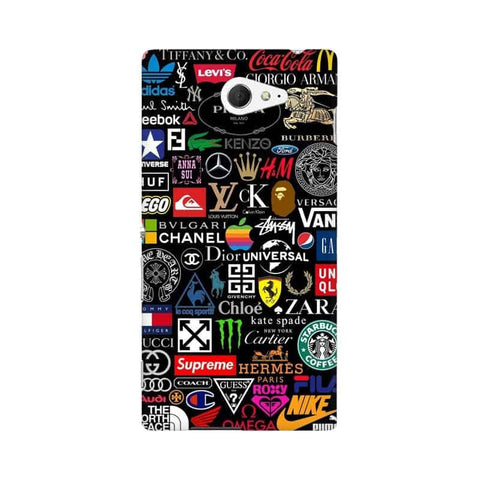 Brands Logo's Mobile Cover For Sony Xperia M4 Aqua