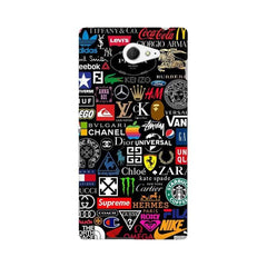 Brands Logo's Mobile Cover For Sony Xperia M4 Aqua