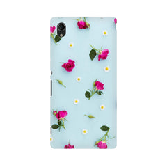 Floral Background Mobile Cover For Sony Xperia M4 Aqua