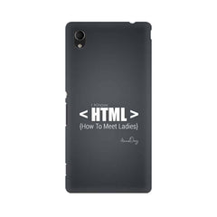HTML Mobile Cover For Sony Xperia M4 Aqua