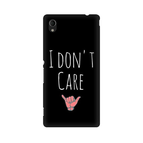 I Don't Care Mobile Cover For Sony Xperia M4 Aqua