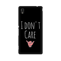 I Don't Care Mobile Cover For Sony Xperia M4 Aqua