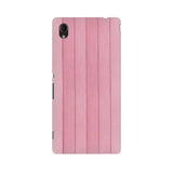 Pink Wood Mobile Cover For Sony Xperia M4 Aqua