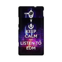 Keep Calm And Listen To EDM Mobile Cover For Sony Xperia SP M35H