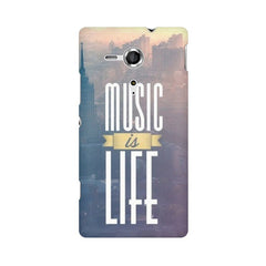 Music is Life Mobile Cover For Sony Xperia SP M35H