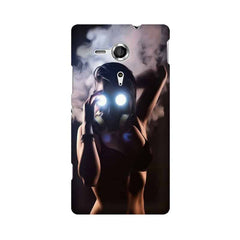 Gas Mask Girl Mobile Cover For Sony Xperia SP M35H