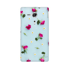 Floral Background Mobile Cover For Sony Xperia SP M35H