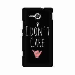 I Don't Care Mobile Cover For Sony Xperia SP M35H