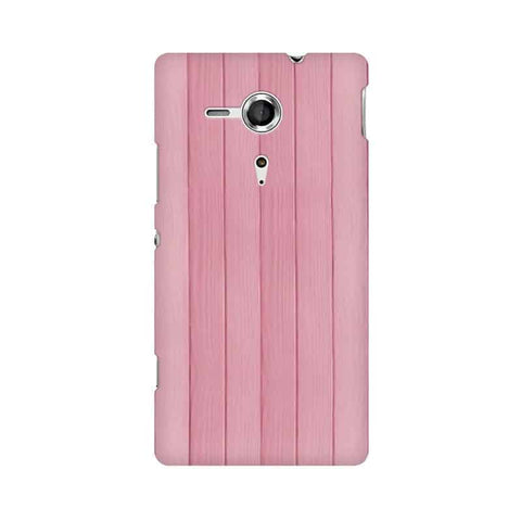 Pink Wood Mobile Cover For Sony Xperia SP M35H