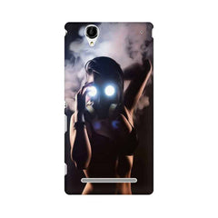 Gas Mask Girl Mobile Cover For Sony Xperia T2 Ultra