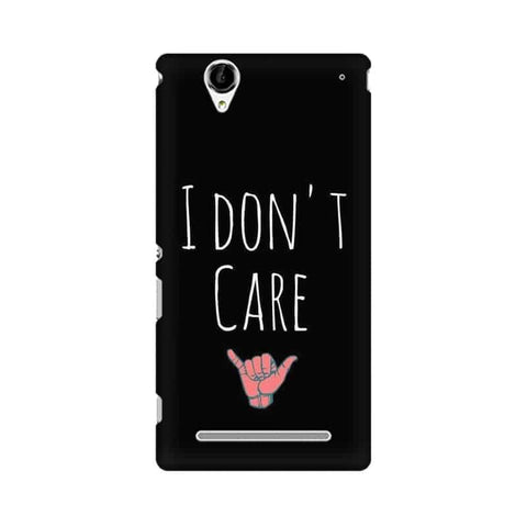 I Don't Care Mobile Cover For Sony Xperia T2 Ultra