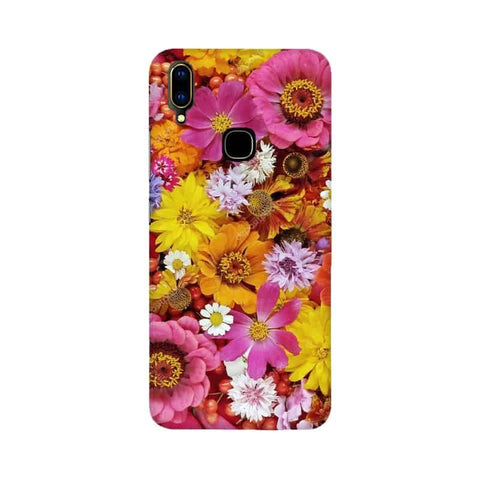 Colorful Flowers Background Mobile Cover For Vivo V11 i