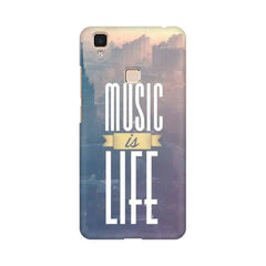 Music is Life Mobile Cover For Vivo V3 Max