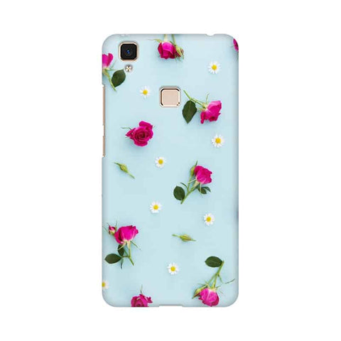 Floral Background Mobile Cover For Vivo V3 Max