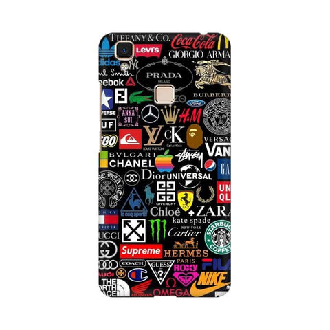Brands Logo's Mobile Cover For Vivo V5