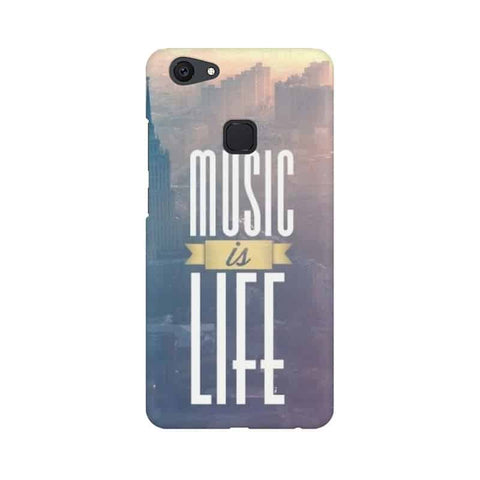 Music is Life Mobile Cover For Vivo V7 Plus