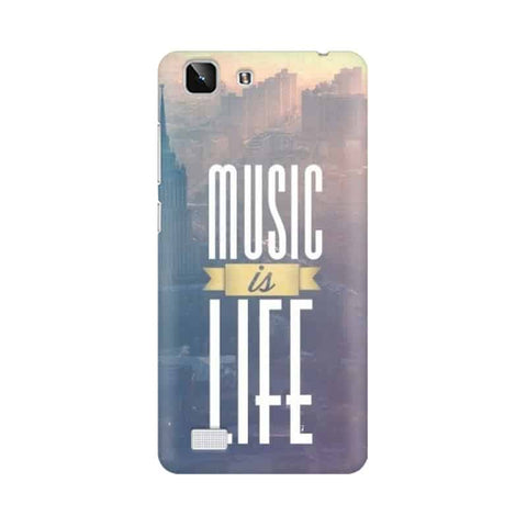 Music is Life Mobile Cover For Vivo X5
