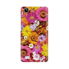 Colorful Flowers Background Mobile Cover For Vivo X5