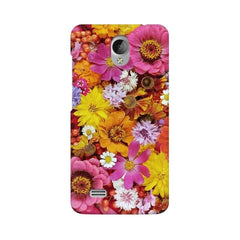 Colorful Flowers Background Mobile Cover For Vivo Y21L