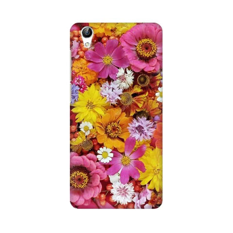 Colorful Flowers Background Mobile Cover For Vivo Y51L