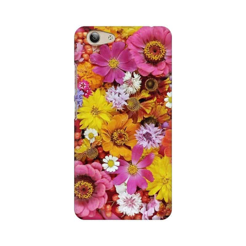 Colorful Flowers Background Mobile Cover For Vivo Y53