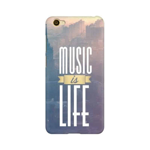 Music is Life Mobile Cover For Vivo Y55L