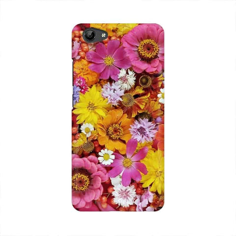 Colorful Flowers Background Mobile Cover For Vivo Y71