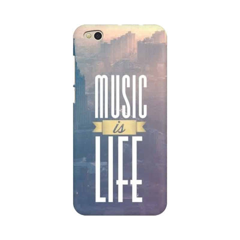 Music is Life Mobile Cover For Xiaomi Mi 5C