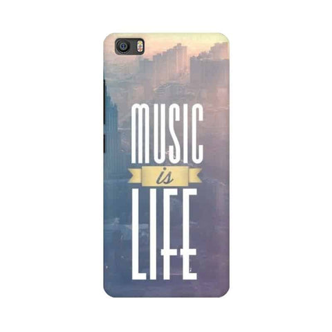 Music is Life Mobile Cover For Xiaomi Mi 5