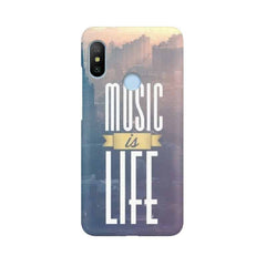 Music is Life Mobile Cover For Xiaomi Mi A2 Lite