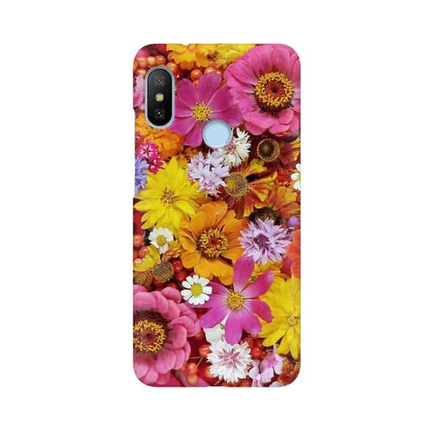 Colorful Flowers Background Mobile Cover For Xiaomi Mi A2 Lite