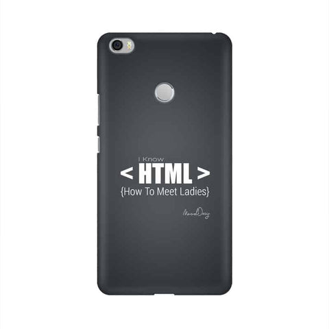 HTML Mobile Cover For Xiaomi Mi Max