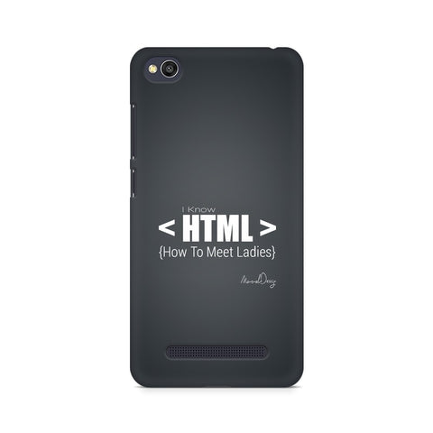 HTML Mobile Cover For Xiaomi Redmi 4a