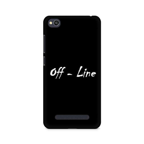 off-Line Wallpaper Mobile Cover For Xiaomi Redmi 4a