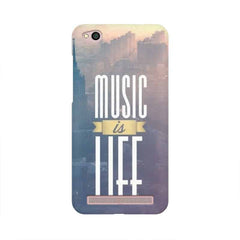 Music is Life Mobile Cover For Xiaomi Redmi 5A