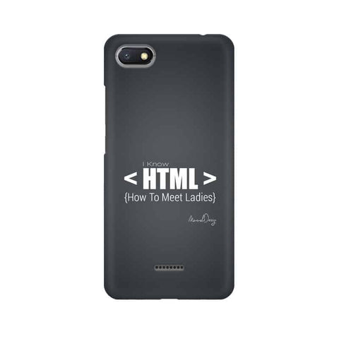 HTML Mobile Cover For Xiaomi Redmi 6A