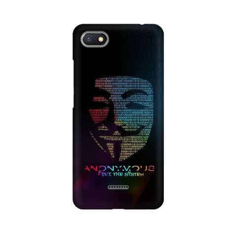 Anon Hackers Mobile Cover For Xiaomi Redmi 6A