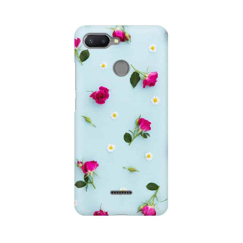 Floral Background Mobile Cover For Xiaomi Redmi 6