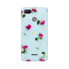 Floral Background Mobile Cover For Xiaomi Redmi 6