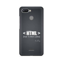 HTML Mobile Cover For Xiaomi Redmi 6