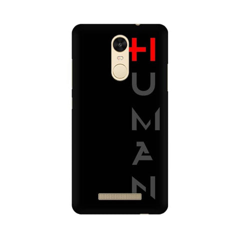 Human Mobile Cover For Xiaomi Redmi Note 3