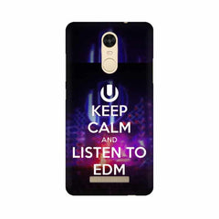 Keep Calm And Listen To EDM Mobile Cover For Xiaomi Redmi Note 3
